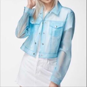 J brand clear blue Vega cloud jacket size Medium NWT